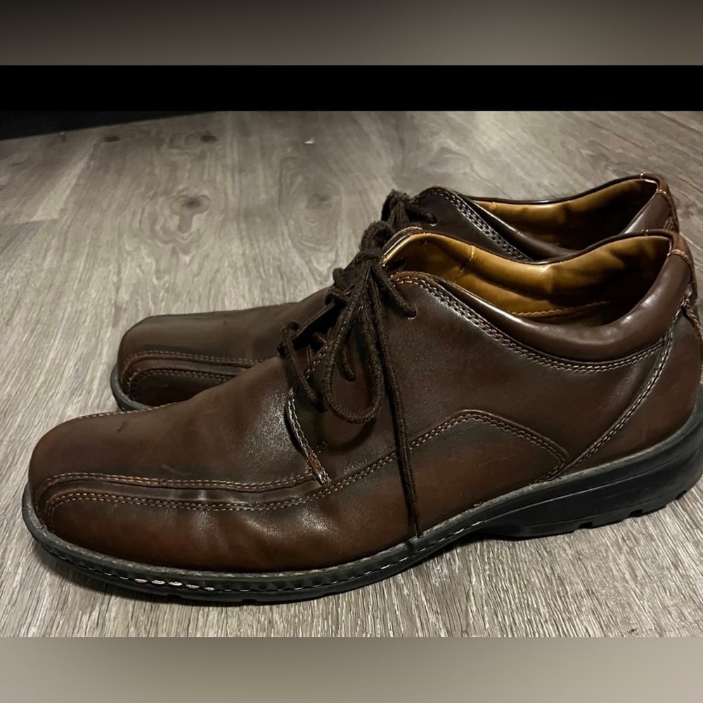 Dockers men’s Leather lace up shoes size 13 M great used condition - Picture 11 of 12